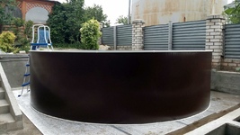 Бассейн ЛАГУНА круглый диаметром 2,4 м (шоколад)